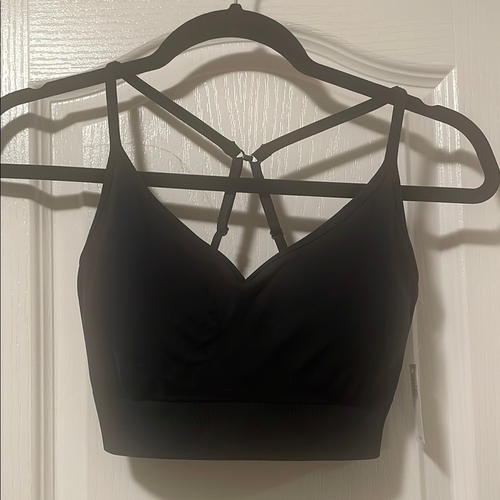 Old Navy Black Strappy Sports Bra